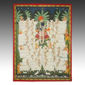 Indian Pichvai or Devotional Shrine Hanging