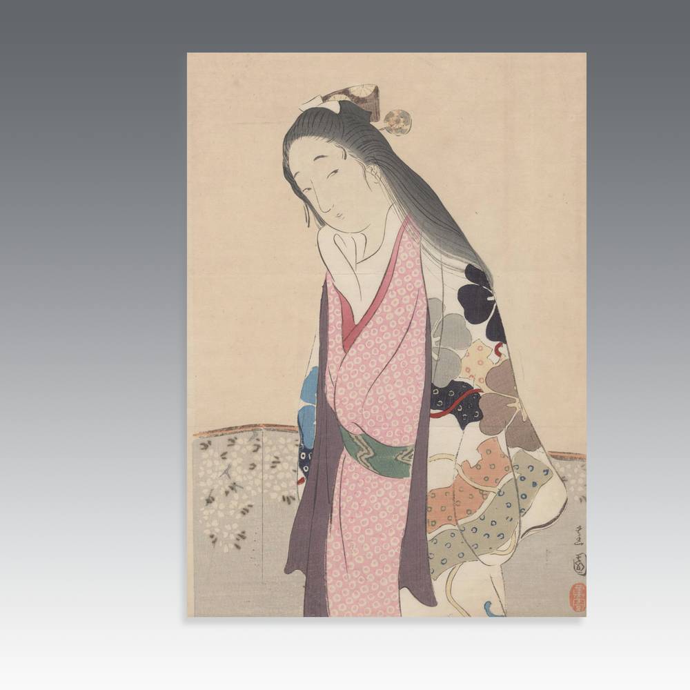 Japanese Kuchi-E Woodblock Print