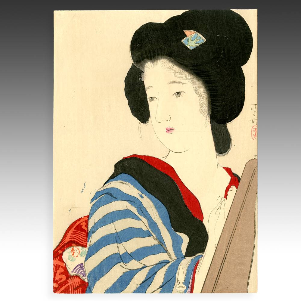 Japanese Kuchi-E Woodblock Print