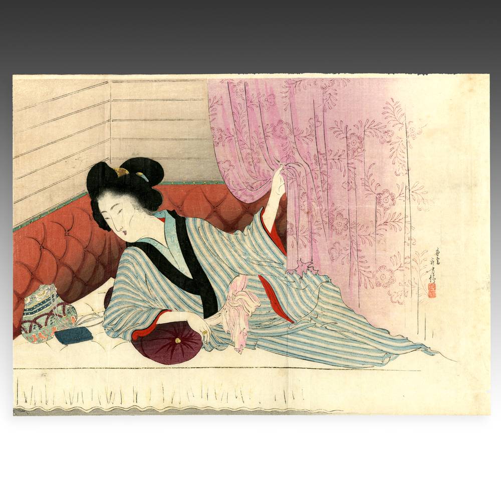 Japanese Kuchi-E Woodblock Print