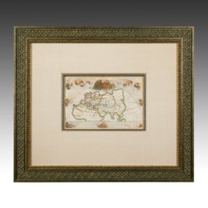French Map, Framed