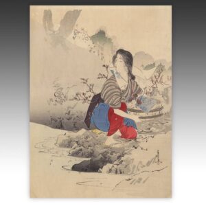 Japanese Kuchi-E Woodblock Print