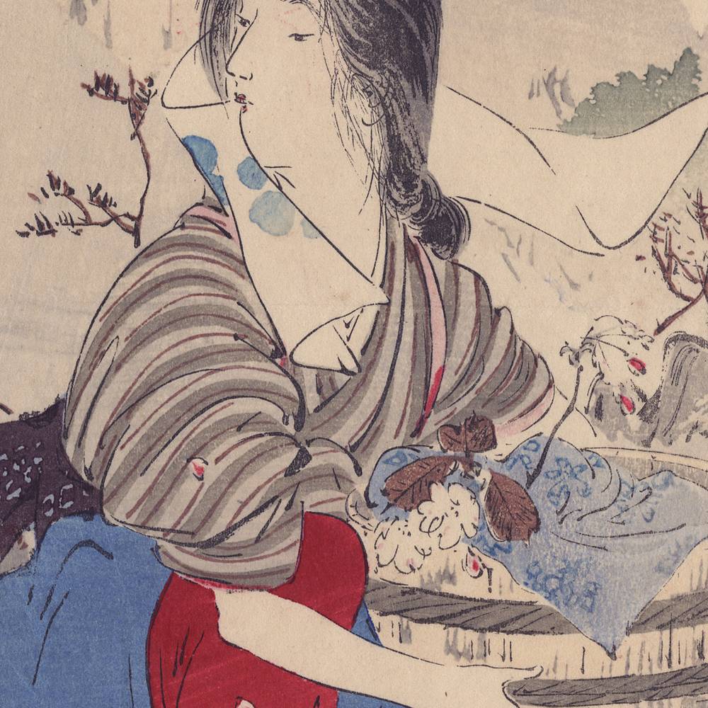 Japanese Kuchi-E Woodblock Print - Image 2