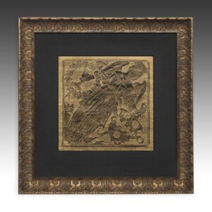 Brass Rubbing, Belgium, Framed