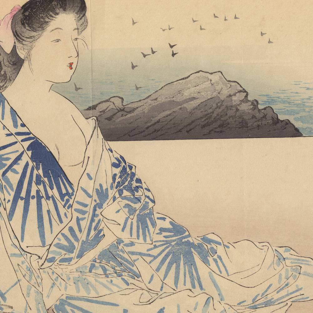 Japanese Kuchi-E Woodblock Print - Image 2