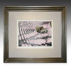 Japanese Serigraph or Screen Print, Framed