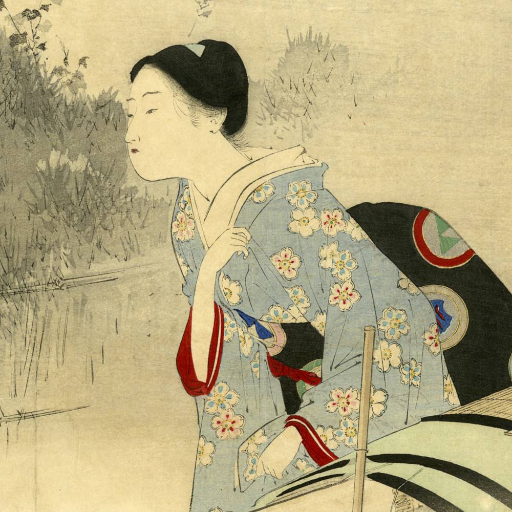 Japanese Kuchi-E Woodblock Print - Image 2