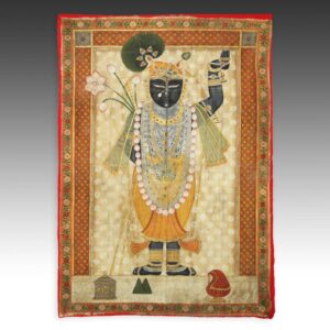 Indian Pichvai or Devotional Shrine Hanging