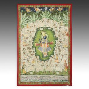 Indian Pichvai or Devotional Shrine Hanging