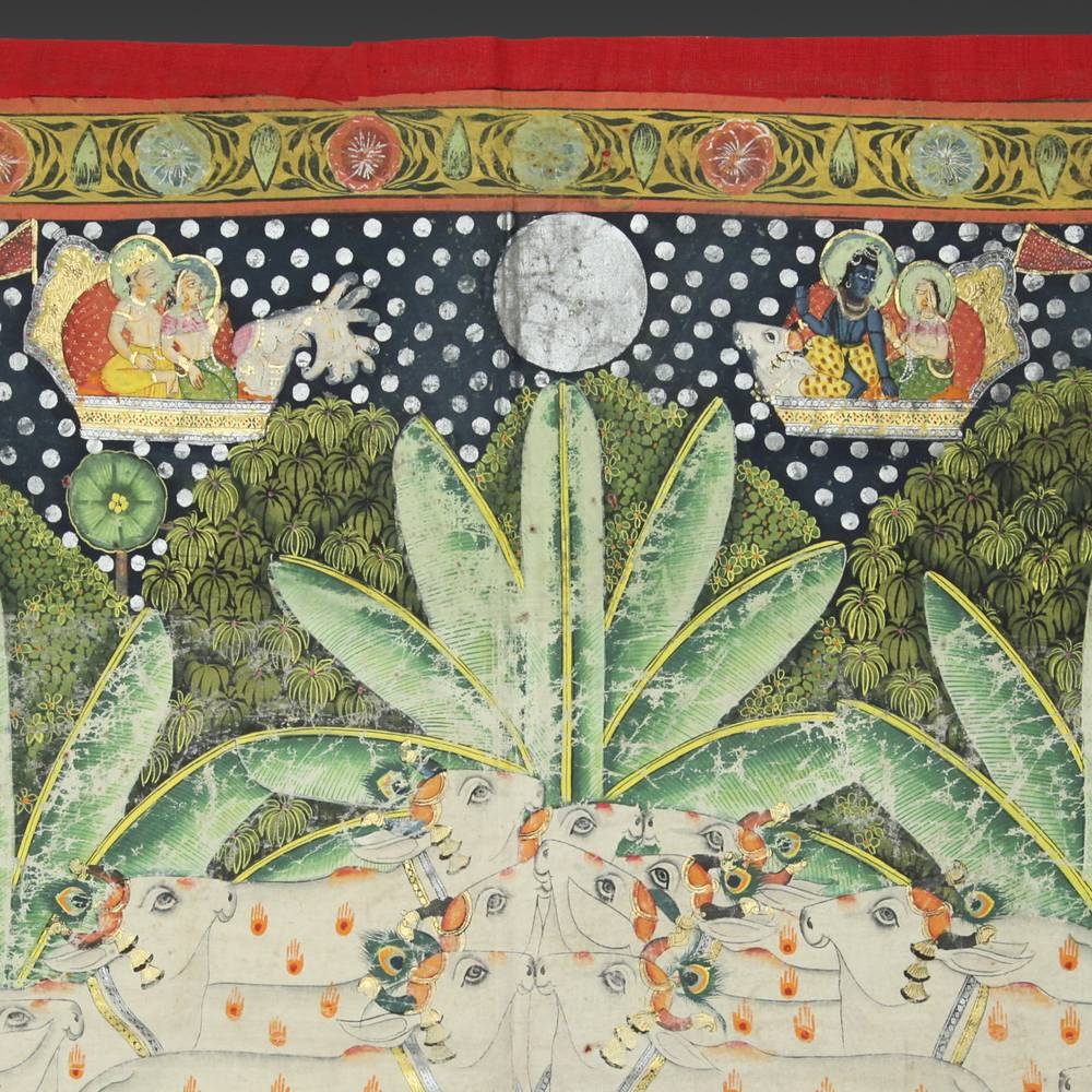 Indian Pichvai or Devotional Shrine Hanging - Image 5
