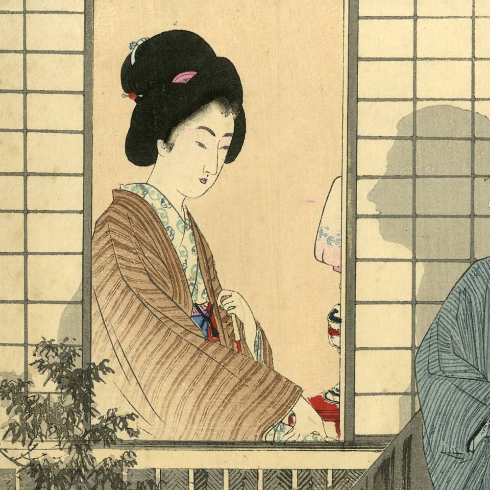 Japanese Kuchi-E Woodblock Print - Image 3