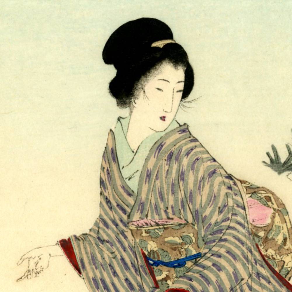 Japanese Kuchi-E Woodblock Print - Image 2