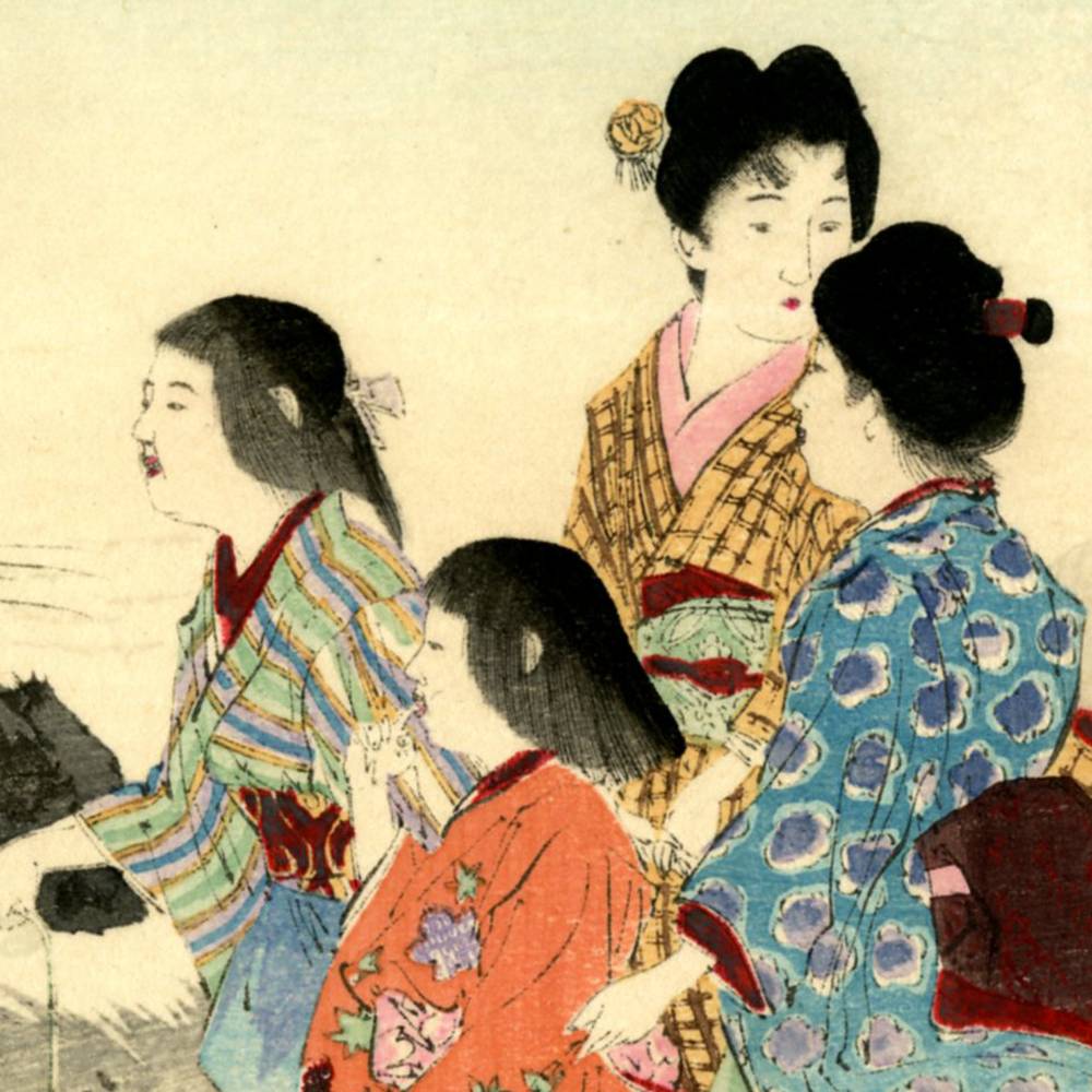 Japanese Kuchi-E Woodblock Print - Image 3