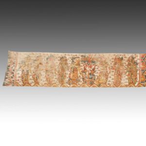 Indonesian Ider-Ider or Festival Banner Depicting Scenes From the Arjuna Wiwaha