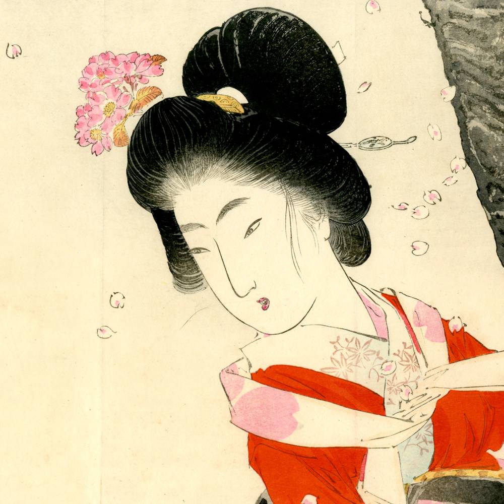 Japanese Kuchi-E Woodblock Print - Image 2