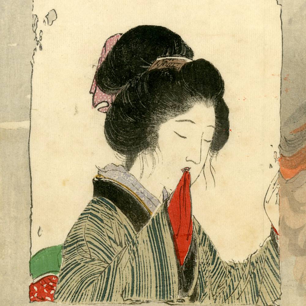 Japanese Kuchi-E Woodblock Print - Image 2