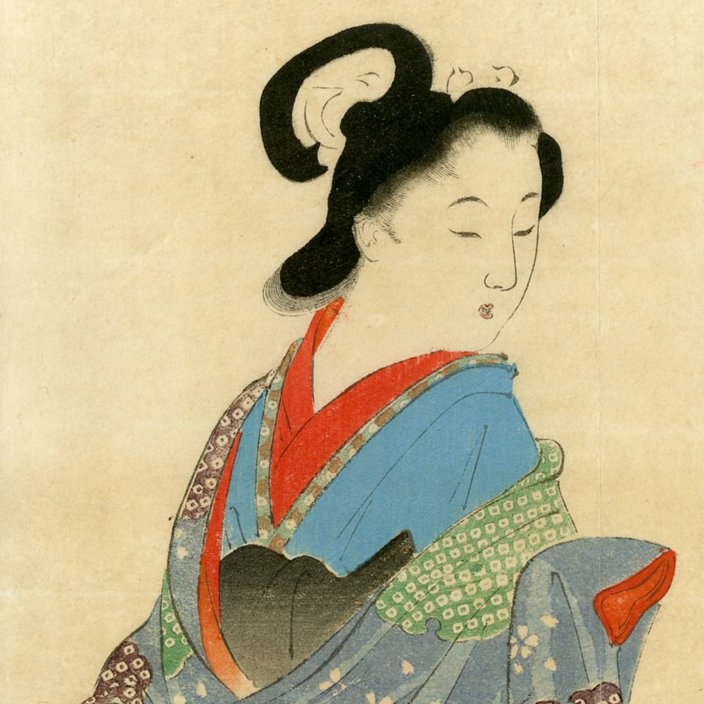 Japanese Kuchi-E Woodblock Print - Image 2