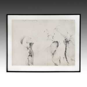 French Drawing, Framed