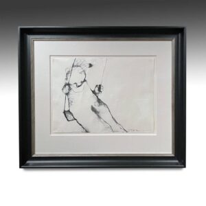French Stone Lithograph: Signed, Dated and Numbered 1 of 5, Framed