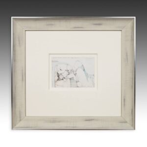 French Original Illustration for Book, Madame Gore: Signed and Dated, Framed