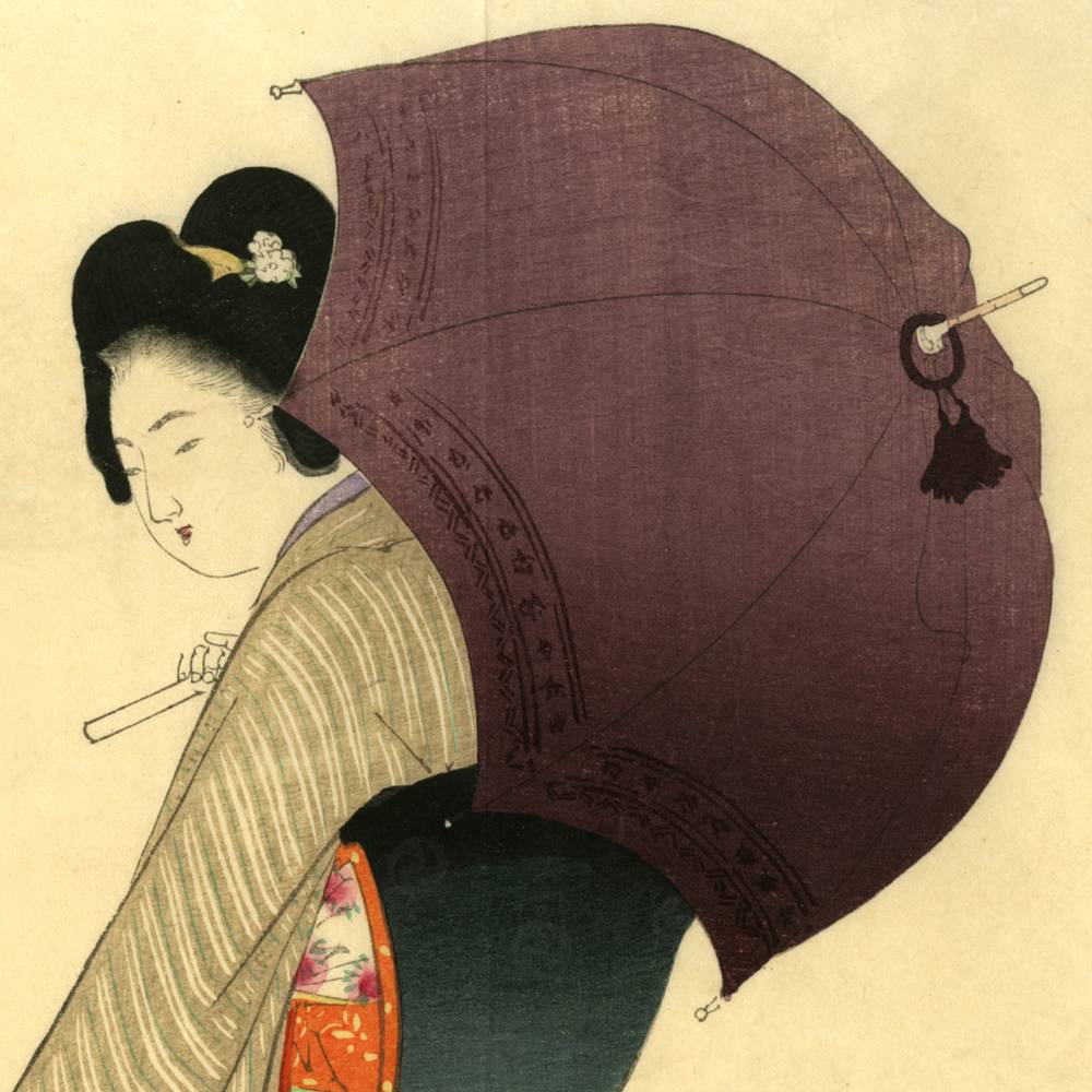 Japanese Kuchi-E Woodblock Print - Image 2