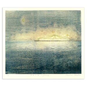 Japanese Woodblock Print: Signed in Pencil on Lower Margin; Unframed