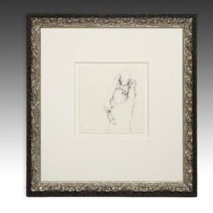 French Drawing, Framed