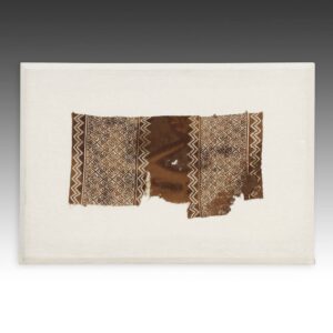 Peruvian Pre-Columbian Textile Fragment, Mounted